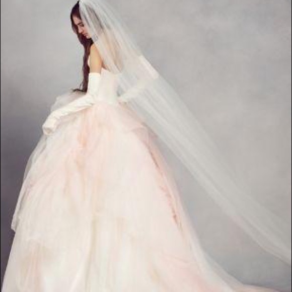 vera wang ombre tulle wedding dress